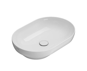 Раковина Globo T-Edge полувстраиваемая/для установки на столешницу размер 60х41 см цвет bi B6O61BI