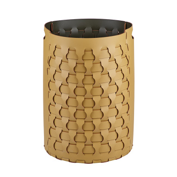 Круглая корзина для белья ADJ Dubai D40xH57, горчичный/оливковый 2057.40/55