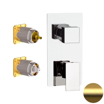 Смеситель для душа Daniel Skyline SK612D3KBDP золото брашированное