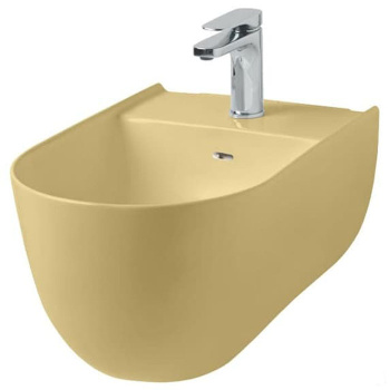 Биде подвесное Artceram THE ONE 52х35, с креплениями, с 1 отв под смеситель. giallo zinco THB001 12 00 giallo zinco *1