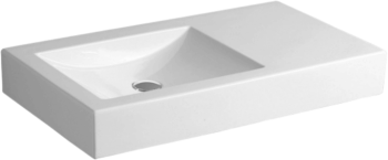 Раковина подвесная/накладная Simas Frozen FZ 11 bia 1 hole 90 см белый