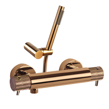 Смеситель термостатический Ramonsoler Odisea для душа с душевым комплектом joya медь 593401DCUC