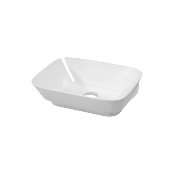 Раковина накладная Azzurra Prua 50х40хh15см без отв. под смеситель, белый PRLN05040000BI/(PRU50/IN bi)*0