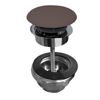 Донный клапан Kerasan клик-клак, покрытие керамика, borgogna matte, бордовый 923375