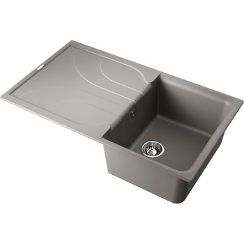 Мойка кухонная Omoikiri Yasugata 86-GR leningrad grey 4993546