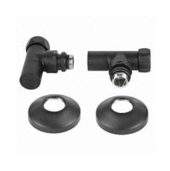 Вентиль для полотенцесушителя Secado 4603759407937 угловой черный