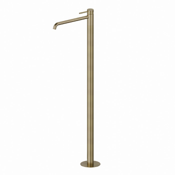 Смеситель для раковины напольный Newform X-steel 316 69618EX.59.098 золото