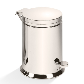 Ведро Decor Walther  TE 38 с педалью SOFT CLOSE - полированный никель 614830