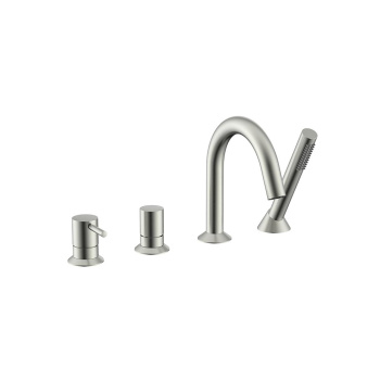 Смеситель на борт ванны NEMO Round Смеситель на борт ванны BRUSH NICKEL NM-2352BN