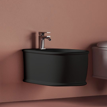 Биде подвесное Artceram Atelier 52х37, с 1 отв под смеситель, черный матовый ATB001 17 00 *1