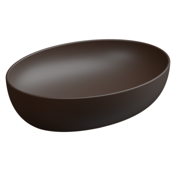 Раковина накладная 55x42 см GSG Ceramic Design Easy EALAVOV55035 Cacao Matt