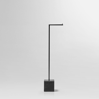 Держатель туалетной бумаги Antonio Lupi Bivio напольный, база из мрамора Nero Marquinia satinato, Nero goffrato А0002457113