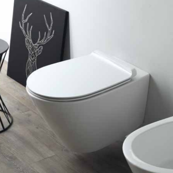 Унитаз подвесной безободковый Simas Gambassi GA18bi белый