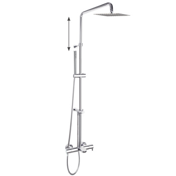 Душевая система Ramonsoler Drako термостатическая с изливом и с регулировкой высоты 335602RPK225