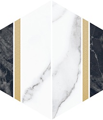 Керамогранит Villeroy&Boch 2043ZN8P Декор Nocturne Multicolor FLPR 20х23