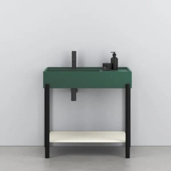 Раковина накладная Cielo Plinio PNLASF MU 140 см зеленый