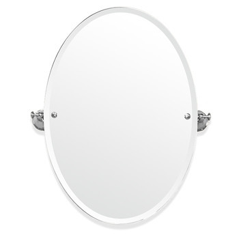 Вращающееся зеркало овальное Tw Harmony 021 56x8xh66, белый/хром TWHA021bi/cr