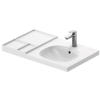 Duravit Aurena Раковина подвесная 800 x 500 мм, правая, с 1 отв под смеситель, ,Цвет: Белый глянец+HygieneGlaze