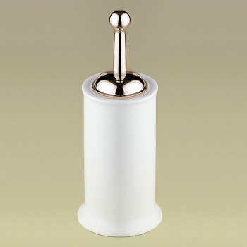 Ерш напольный Devon&Devon New York колба керамика белая светлое золото NY120OT