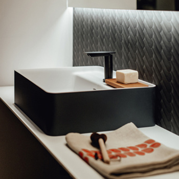 Раковина Agape Marsiglia 60x47x16, 1 отв., белый/темный серый ACER0705P1RZG *1