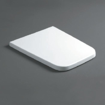 Иденье для унитазов укороченных белый Simas Degrade DE006bi/cr белый/шарниры хром