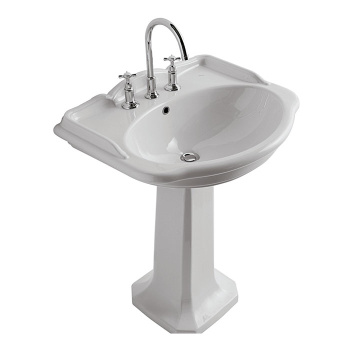 Пьедестал для раковины Globo Paestum 71x58 см, 1 отв., белый PA005.BI