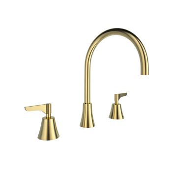 Смеситель для раковины Ramonsoler Adagio на 3 отверстия золото 914902MLOC