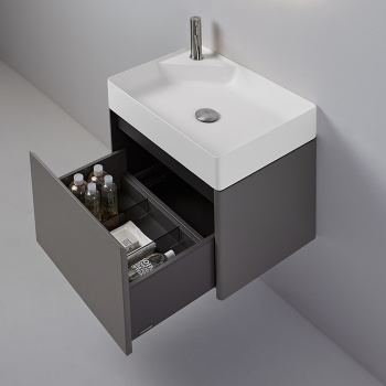 Комплект мебели Antonio Lupi Simplo 54х42хh37.5, с раковиной, с 1 ящиком, Matita goffrato А0002424218