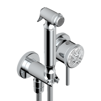 Гигиенический душ THG Hirondelles Platinum Stamped A4K-A02-5840/MBG хром