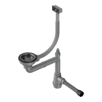 Сифон для мойки Omoikiri WK-1-S-GM вороненая сталь 4956492