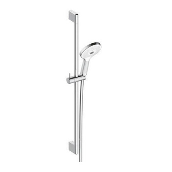 Duravit New! Душевой комплект: держатель для душа 700 мм, шланг для душа 1600 мм и ручной душ &Oslash; 130, 3 режима Click, хром