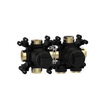 Встраиваемая часть однорычажного смесителя с переключателем Almar на 2 положения, горизонтальный модуль, E186901