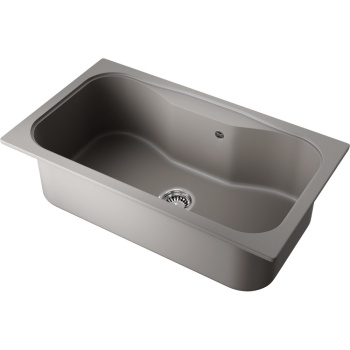 Мойка кухонная Omoikiri Maru 86-GR leningrad grey 4993574