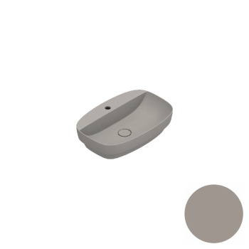 Раковина 60×40 Catalano Alvea встраиваемая с 1 отверстием Tortora satinato 0625601032