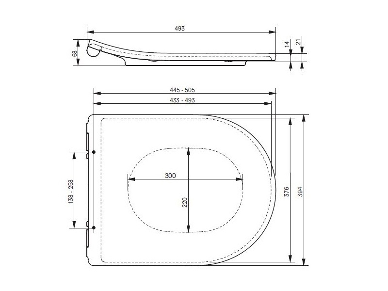 Сиденье для унитаза Toto NC, MH TC514F с микролифтом