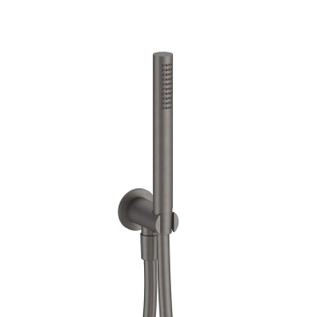 Душевой комплект Fantini Fontane Bianche 1/2", держатель, шланг 1,50 м, ручной душ, Matt Gun Metal PVD 47 P5 8093