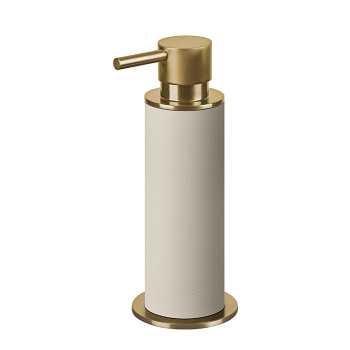 Диспенсер для жидкого мыла ADJ D7xH19, Gold/white /panna cotta 4980.Gold10/16