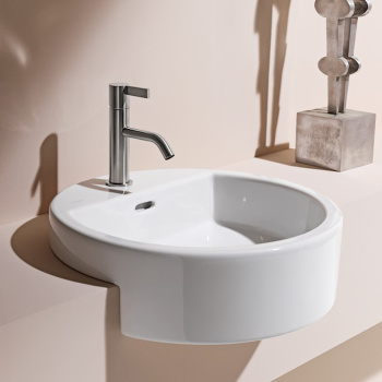 Laufen Living City Раковина 460х460х140мм с 1 отв. под смеситель, полувстраив., цвет: белый