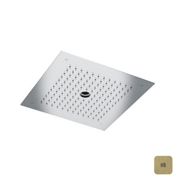 Встраиваемый верхний душ Almar 38х38, 2 типа струи, латунь брашированная pvd E044258.HB