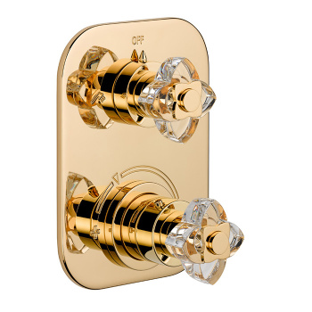 Смеситель для душа THG Petale De Cristal Clair U6A-F01-5500BE полированно золото