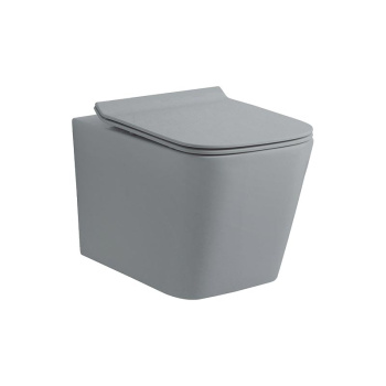 Унитаз подвесной NEMO  Унитаз подвесной серый матовый TORNADO 520X360x360 TORNADO смыв сиденье Soft close 883-2YG