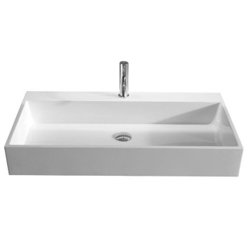 Раковина ANTONIO LUPI GESTOMOOD 90х50х13, 1 отв., с донным клапаном, Flumood, белый А0002426972