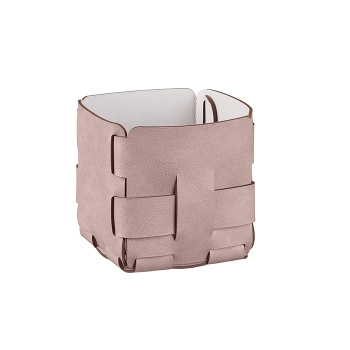 Корзинка ADJ Mini Bottega 12x12xH13, пепельная роза/устричный 1013.07/02