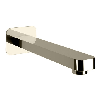 Настенный излив Cisal Cubic 200мм, Nichel Spazzolato CU0002412F