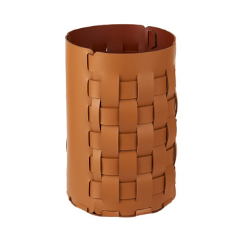 Корзина для мусора ADJ Bottega D22xH35, коньяк/бордо 49582