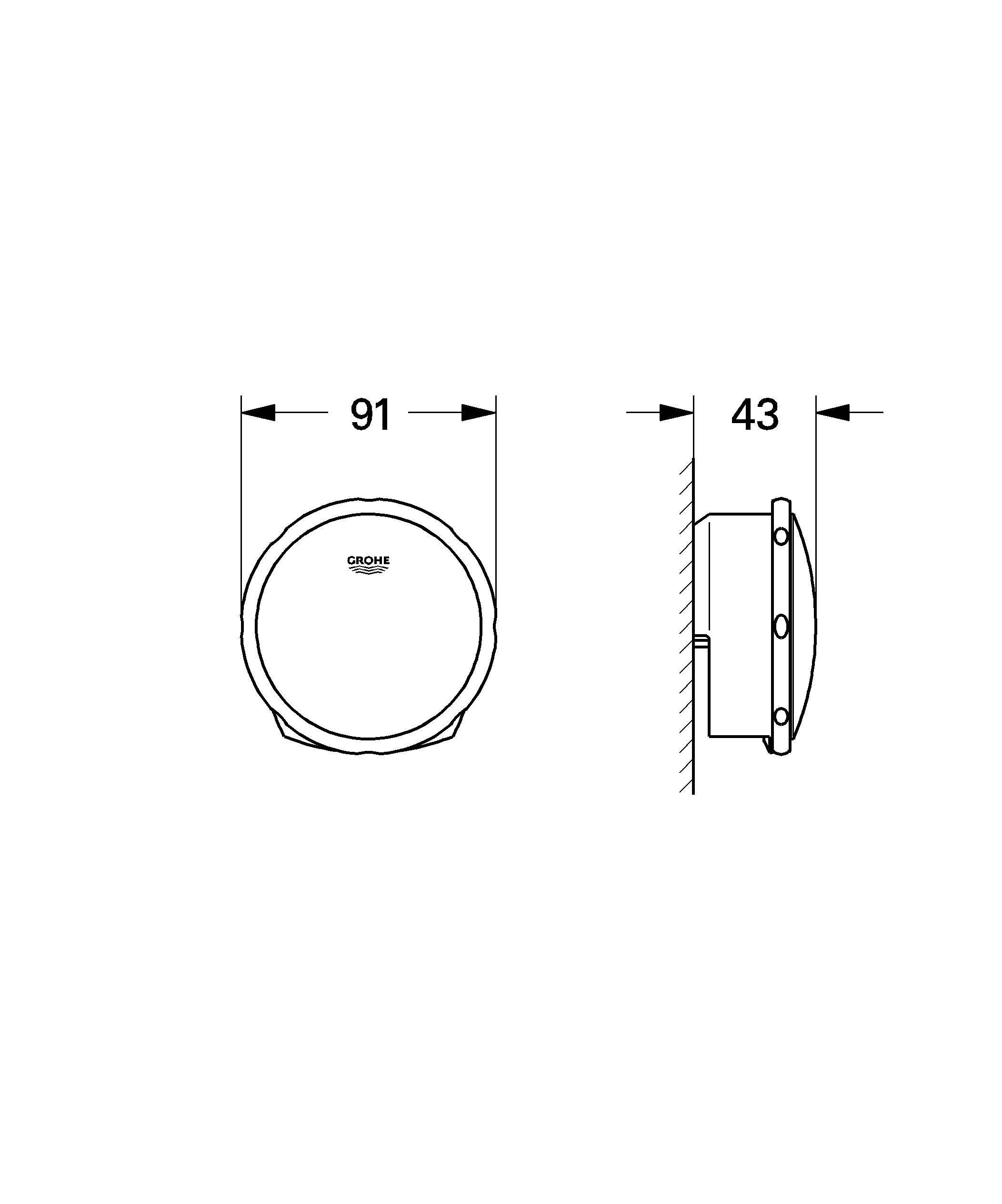 Наливной, сливной и переливной гарнитур GROHE Talentofill , темный графит матовый 19952AL0