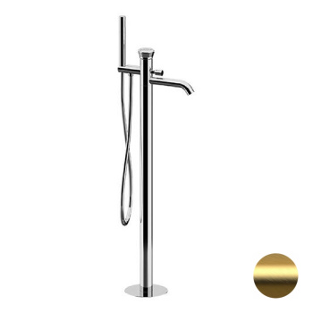 Смеситель для ванны Remer Element  напольный золото брашированное ET08BG
