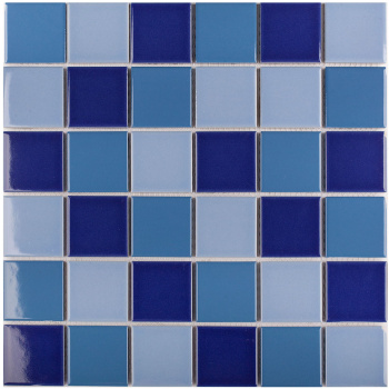 Керамическая мозаика Starmosaic 5х5 см 48x48 Blue Mix Glossy (wb52200) 306x3066 шт