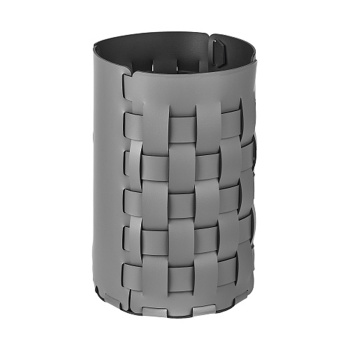 Корзина для мусора ADJ Bottega D22xH35, серый/черный 49369