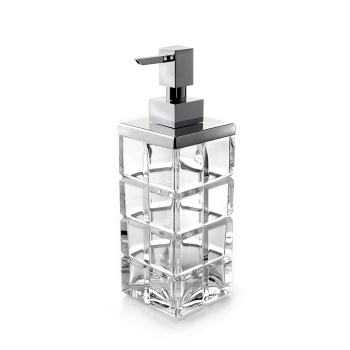 3SC Palace Дозатор для жидкого мыла,  настольный, цвет: прозрачный хрусталь/Satin Nickel